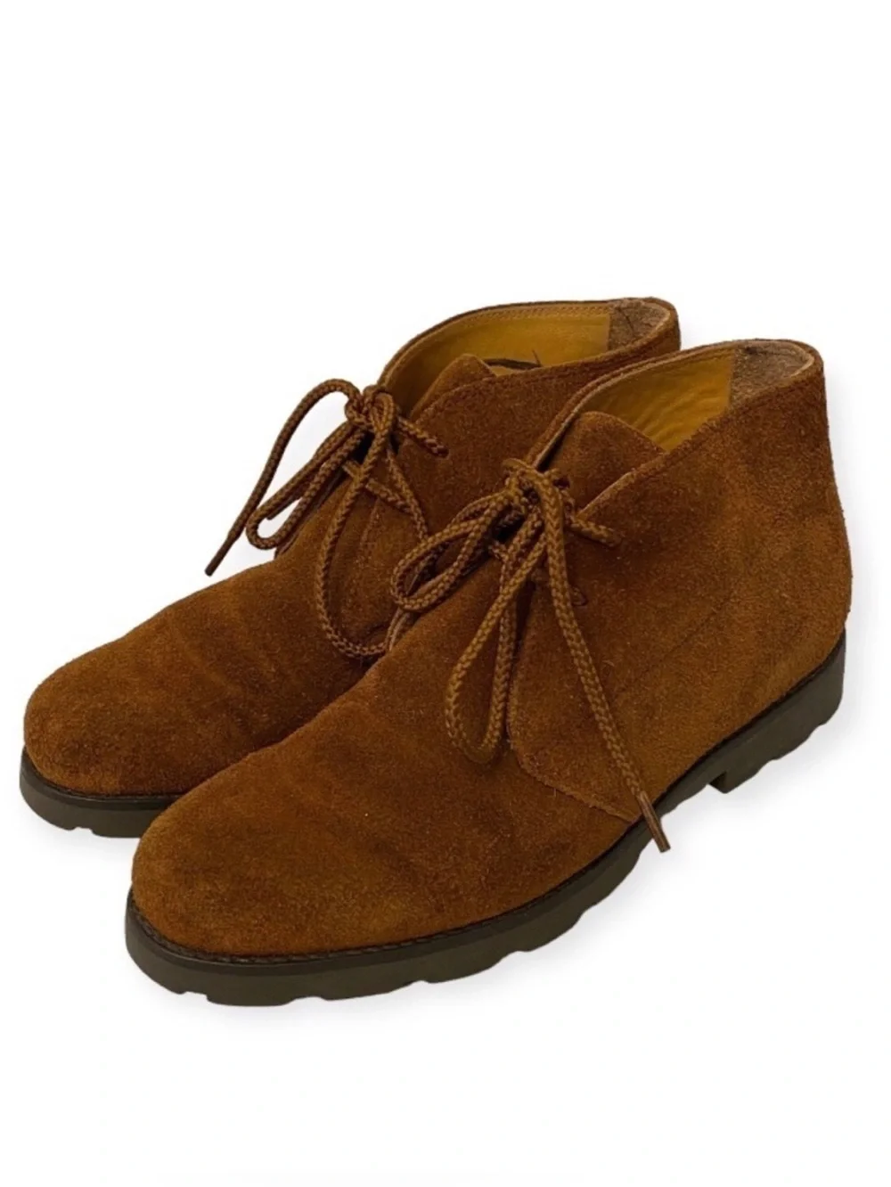Ralph Lauren Suede Leather Chukka Boots Women’s Size 7.5 Rust Brown